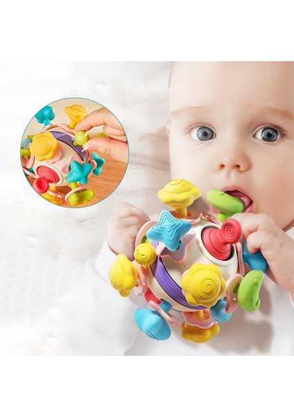 Bebek Diş Kaşıyıcılı Kavrama Topu (Çıngıraklı) fırsatları