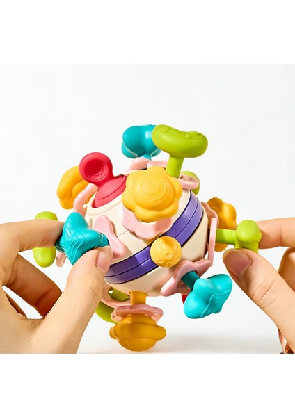 Bebek Diş Kaşıyıcılı Kavrama Topu (Çıngıraklı) indirimleri