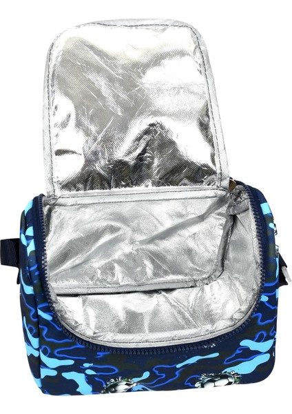 Erkek Çocuk Ultra Lüks Ortopedik Su Geçirmez Kumaş İlkokul Sırt Çantası Termal Beslenme+Kalemlik