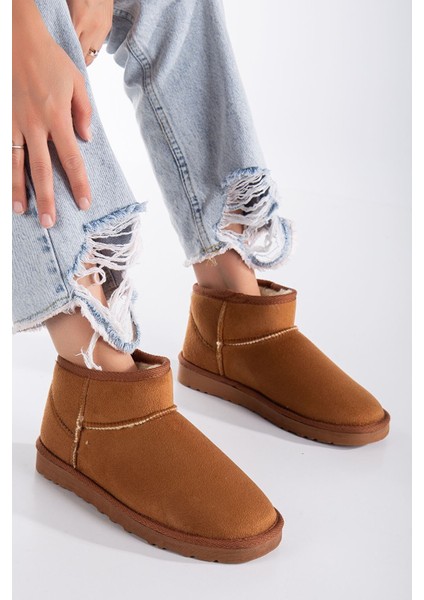 Mini Süet Içi Kürklü Kalın Taban Kadın Bot indirimleri