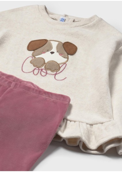 Kız Bebek Köpekli Tayt Takım modelleri