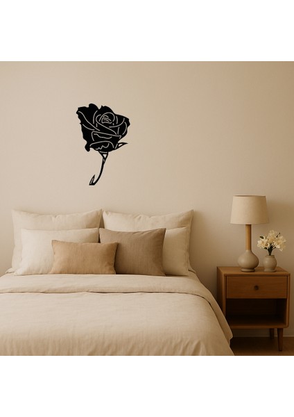 Vintage Gül Desenli Dekoratif Duvar Tablosu - LORCE8608-4171