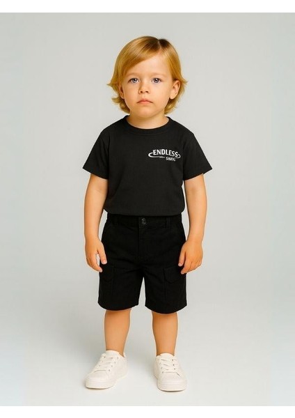 Erkek Bebek Pamuklu Kumaş Cepli Şort fiyatları
