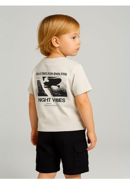 Erkek Bebek Pamuklu Kumaş Cepli Şort modelleri