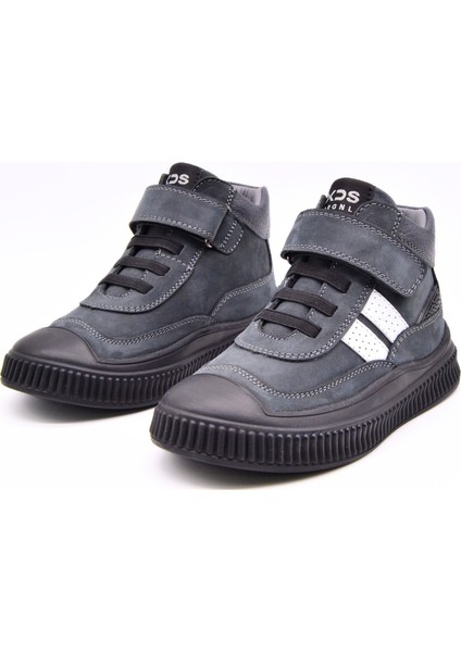 Marcus Erkek Çocuk Hakiki Deri Tek Cırtlı Füme Rengi Bot indirimleri