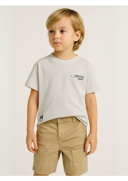 Erkek Bebek Pamuklu Kumaş Cepli Şort fiyatları