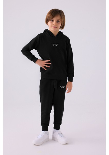 Çocuk Erkek Siyah Eşofman Takım