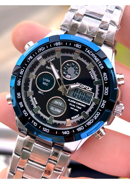 Çelik Kordon Dijital ve Analog 2 Yıl Garantili 3 Atm Suya Dayanıklı Erkek Kol Saati JOE.CL07 fiyatları