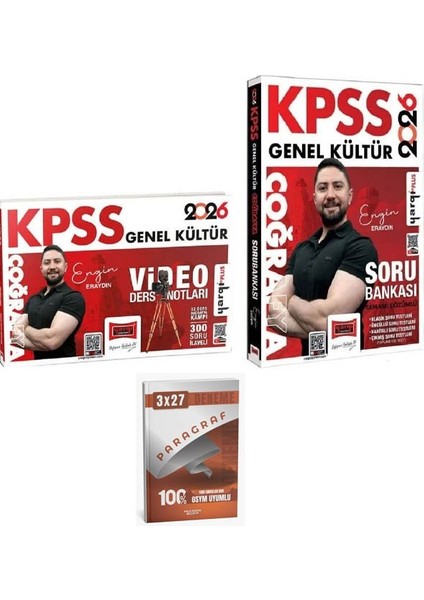 Yargı 2026 Kpss Coğrafya Video Ders Notları + Soru Bankası 2 Li Set+Anla Kazan Paragraf