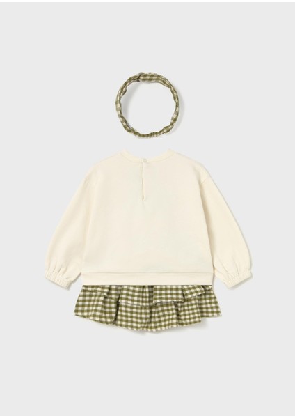 Kız Bebek Şaç Bantlı Etek Sweat Takım fiyatları