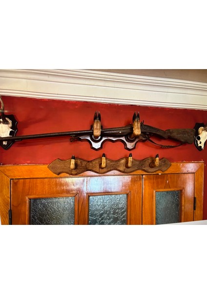 82 cm Uzunluğunda Gerçek Karaca Ayaklarından Askılık