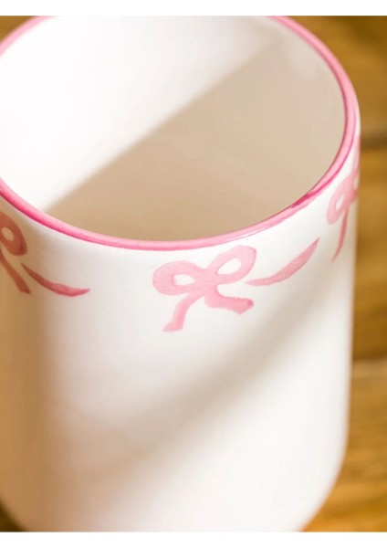 Pembe Fiyonk Baskılı Porselen Kaşıklık, 13 Cm, Şık ve Kullanışlı Mutfak Aksesuarı modelleri