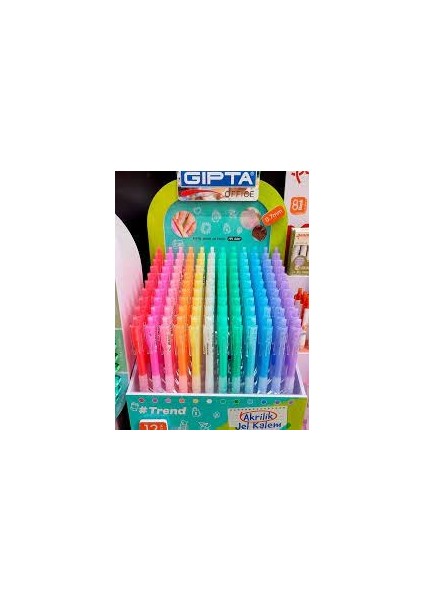 Trend Jel Akrilik Kalem 1 Adet - Kağıt, Tırnak,pvc Yüzey Içiny Azım