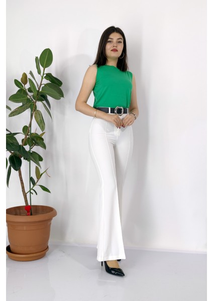 Ispanyol Paça Kemerli Pantolon fiyatları