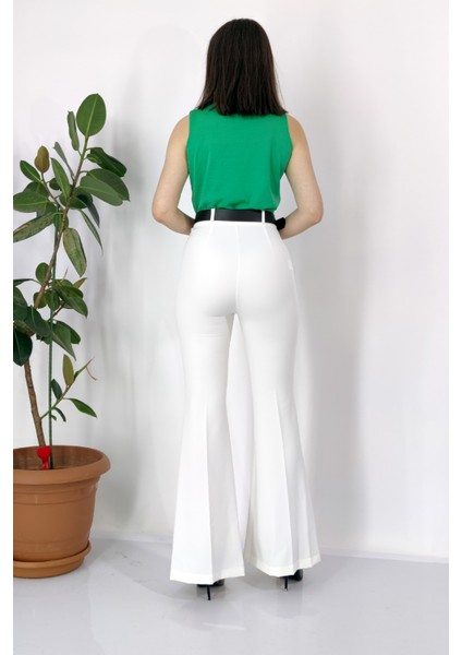 Ispanyol Paça Kemerli Pantolon modelleri