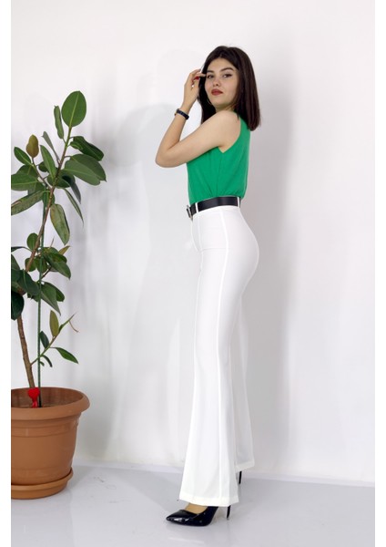 Ispanyol Paça Kemerli Pantolon fırsatları