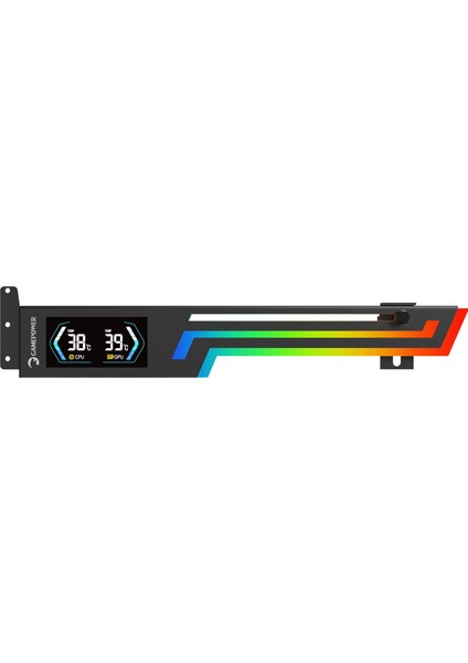 Heatsync Argb LCD Ekran Kartı Tutucu Siyah
