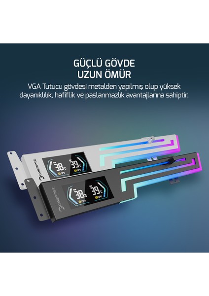 Heatsync Argb LCD Ekran Kartı Tutucu Siyah indirimleri