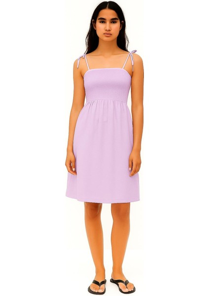 Gipe Detaylı Askılı Elbise fiyatları