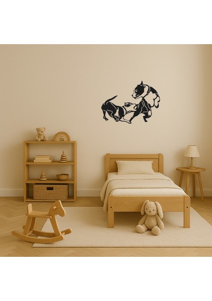 Oyunbaz Köpekler Dekoratif Tablo - LORCE6484-6607 modelleri