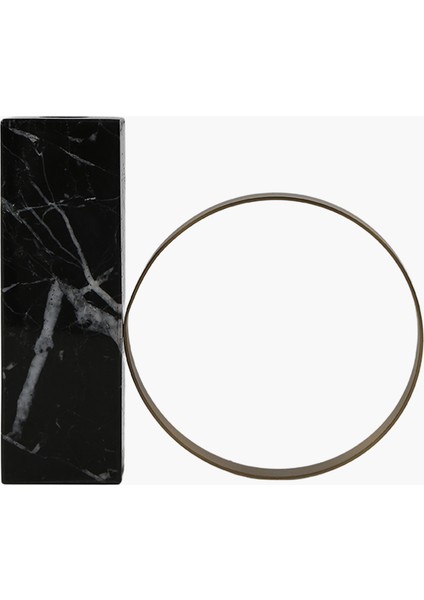 Mermer Mumluk Siyah 17.5X5X15CM