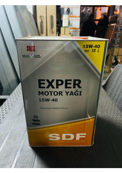 Exper 15-40 Motor Yağ Sdf Parts 18 Litre Teneke