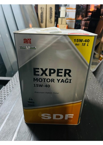 Exper 15-40 Motor Yağ Sdf Parts 18 Litre Teneke fiyatları