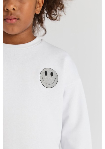 Bg Store Kız Çocuk Beyaz Sweatshirt modelleri