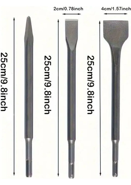 Hilti Ucu Plus Kırıcı Delici 3’lü Sds Matkap Ucu Seti 14*250MM Lenox Tools fiyatları