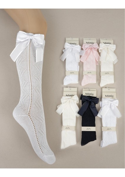 Elmira Kız File Golf Çorap 1 Çift