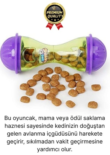 Premium Seri Saklama Hazneli Içgüdüsel Avlanma Kum Saati Interaktif Kedi Köpek Ödül Maması Oyuncağı fiyatları