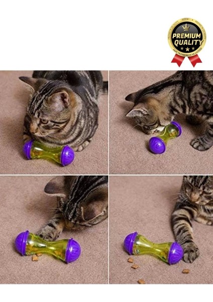 Premium Seri Saklama Hazneli Içgüdüsel Avlanma Kum Saati Interaktif Kedi Köpek Ödül Maması Oyuncağı indirimleri