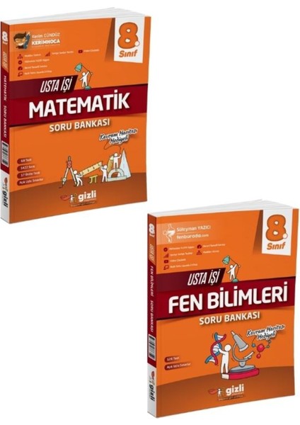 Lgs 8. Sınıf Usta Işi Matematik ve Fen Bilimleri Soru Bankası + Telefon Tutucu