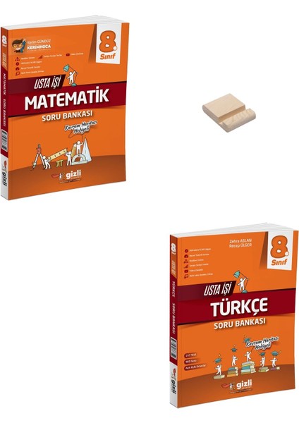 Lgs 8. Sınıf Usta Işi Matematik ve Türkçe Soru Bankası + Telefon Tutucu