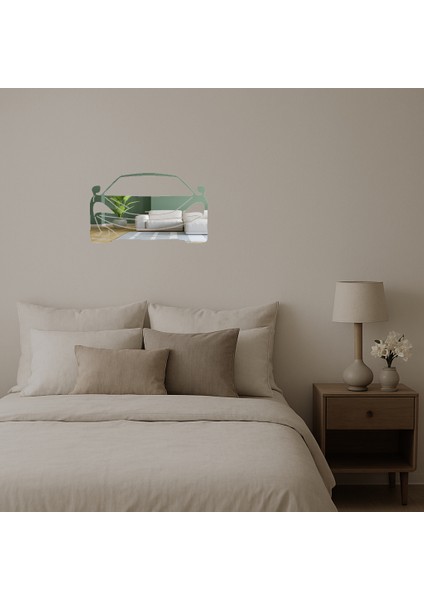 Vintage Araba Tasarımlı Dekoratif Duvar Aynalı Tablosu - LORCE1672-3253 fiyatları