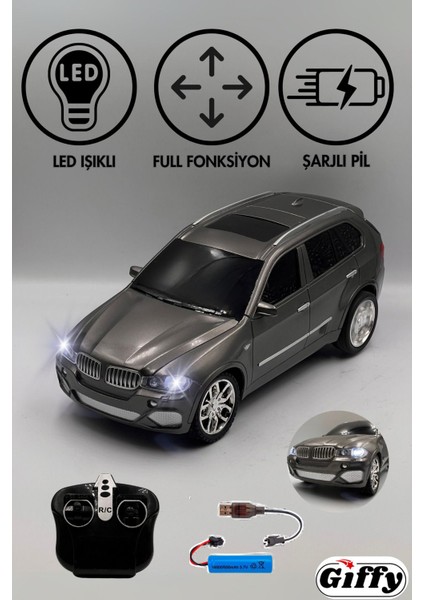 Oyuncak Uzaktan Kumandalı Full Fonksiyon Bmw Model 27 Mhz Gerçekçi Tasarım Drift Atan Jeep Araç