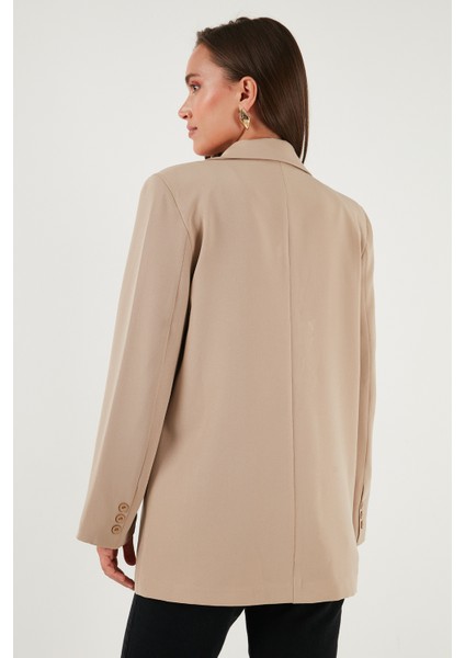 Relaxed Fit Mono Yaka Cepli Blazer Ceket Bayan Ceket 611BC00132