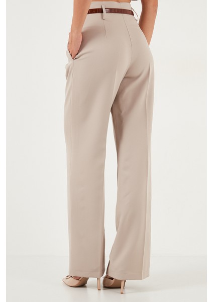 Wide Leg Yüksek Bel Geniş Paça Palazzo Pantolon Bayan Pantolon 65271262