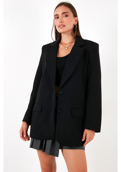Relaxed Fit Mono Yaka Cepli Blazer Ceket Bayan Ceket 611BC00132 fırsatları