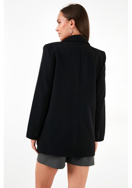 Relaxed Fit Mono Yaka Cepli Blazer Ceket Bayan Ceket 611BC00132