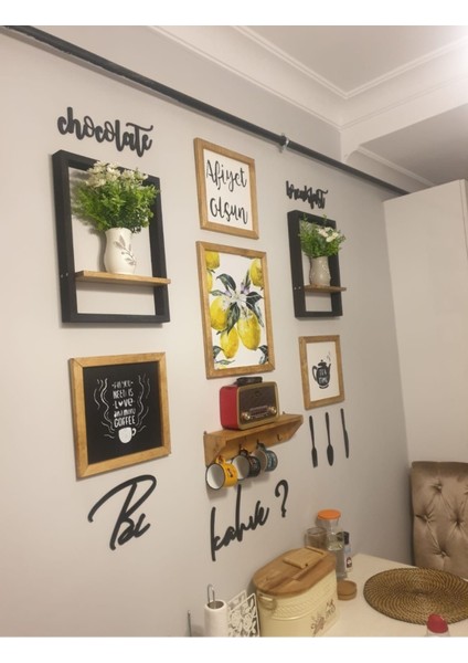 Kahverengi Ahşap Mutfak Dekoratif Terekli Şık ve Doğal Görünüm fiyatları