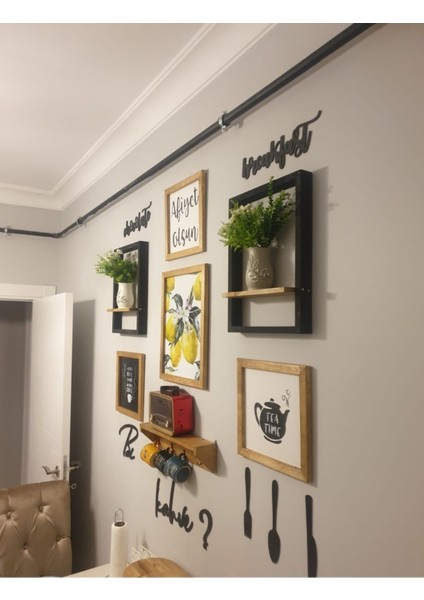 Kahverengi Ahşap Mutfak Dekoratif Terekli Şık ve Doğal Görünüm modelleri