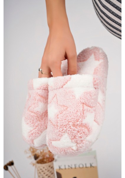 Kadın Ev Terliği Peluş Terlik Çeyiz ve Bohça Terliği Ses Yapmaz Kalın Taban fırsatları