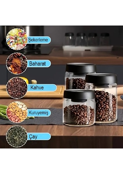 Vakumlu Borosilikat Saklama Kabı, 500 Ml, Siyah, Dayanıklı ve Sağlam Tasarım fiyatları