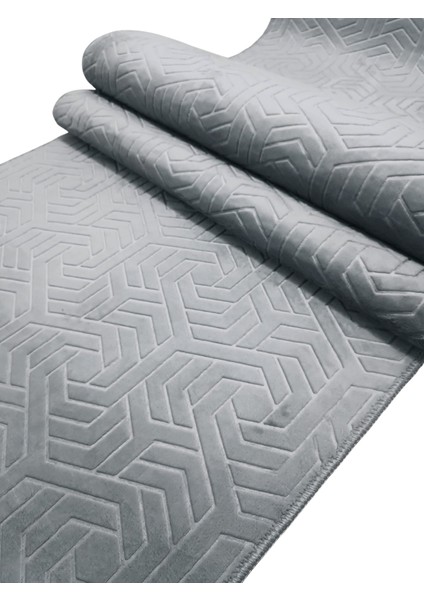 Dinar Armoni Gri Kaymaz Tabanlı Kesme Kabartmalı Salon Koridor Mutfak Hali fırsatları