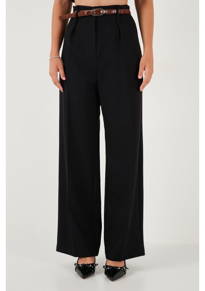 Wide Leg Yüksek Bel Geniş Paça Palazzo Pantolon Bayan Pantolon 65271262 fiyatları