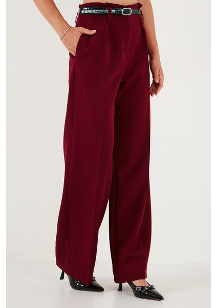 Wide Leg Yüksek Bel Geniş Paça Palazzo Pantolon Bayan Pantolon 65271262 modelleri