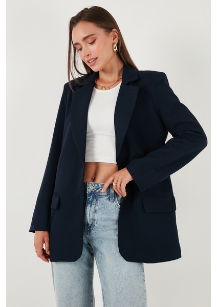 Relaxed Fit Mono Yaka Cepli Blazer Ceket Bayan Ceket 611BC00132 fırsatları