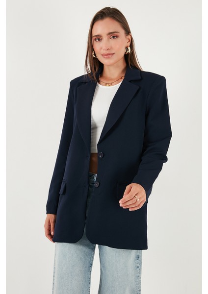 Relaxed Fit Mono Yaka Cepli Blazer Ceket Bayan Ceket 611BC00132 indirimleri