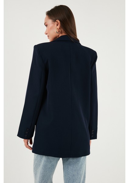 Relaxed Fit Mono Yaka Cepli Blazer Ceket Bayan Ceket 611BC00132